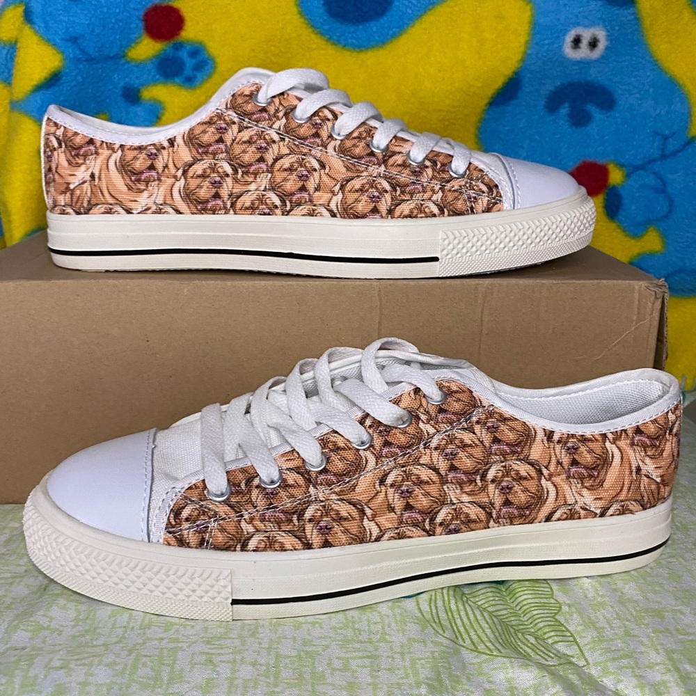 BRAND NEW Bull Mastiff dog low top shoes